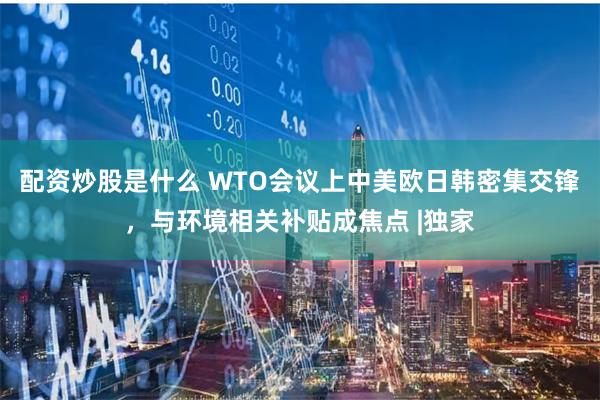 配资炒股是什么 WTO会议上中美欧日韩密集交锋，与环境相关补贴成焦点 |独家