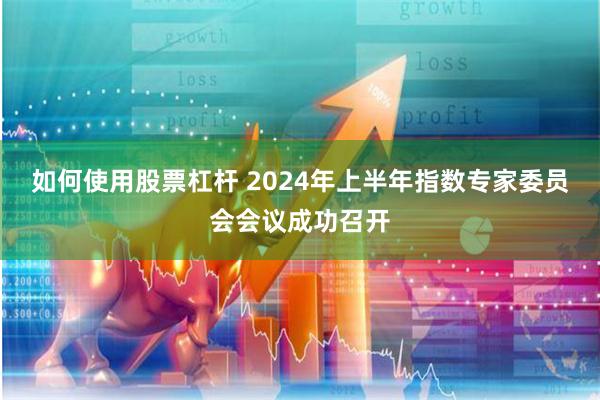 如何使用股票杠杆 2024年上半年指数专家委员会会议成功召开