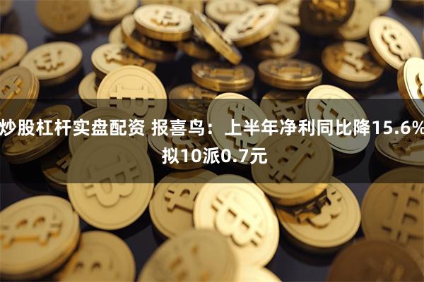 炒股杠杆实盘配资 报喜鸟：上半年净利同比降15.6% 拟10派0.7元