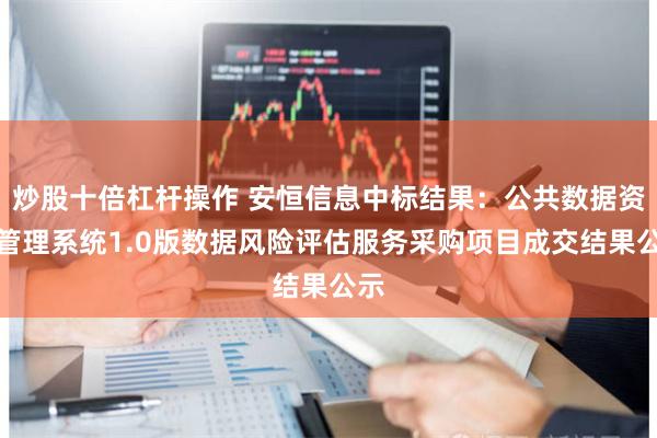 炒股十倍杠杆操作 安恒信息中标结果：公共数据资源管理系统1.0版数据风险评估服务采购项目成交结果公示